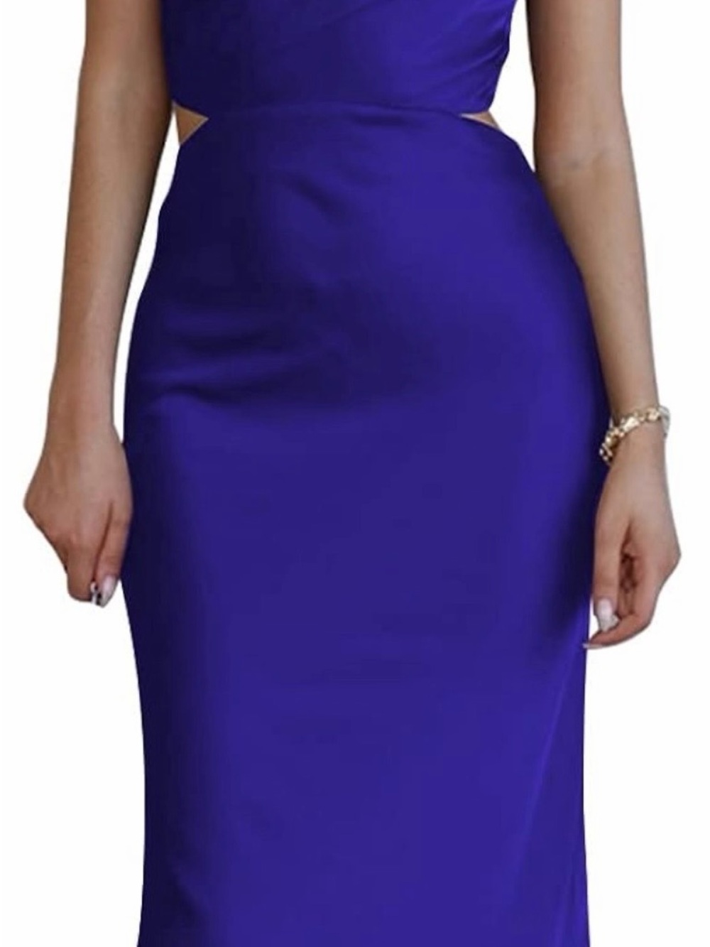 Lyaner Women's Royal Blue Pencil Dress